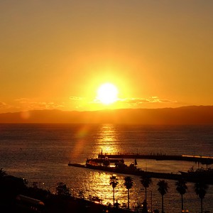 夕日